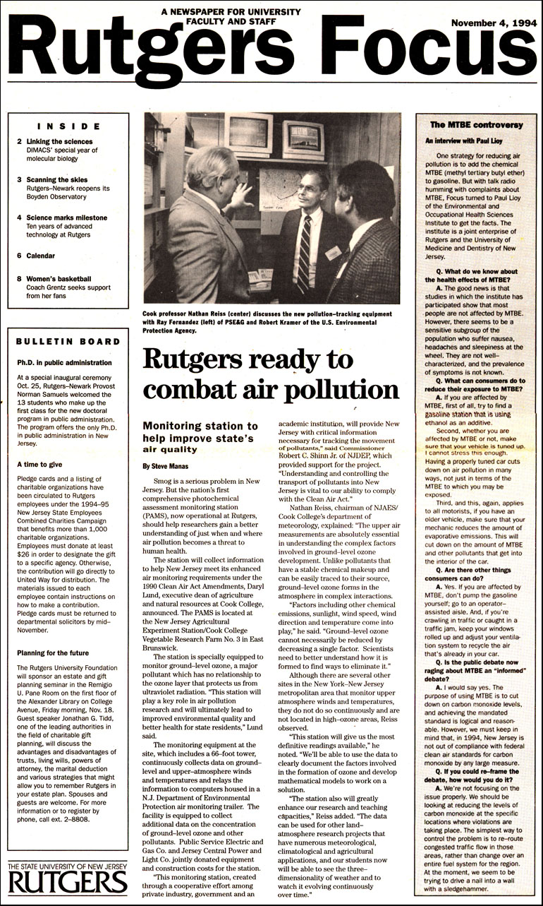 Rutgers Focus Article